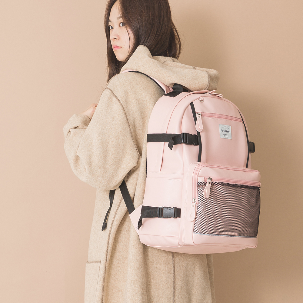 LE20FPK Secret backpack 레더 백팩 핑크