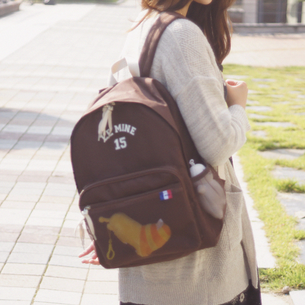 LE15FBR School backpack 스쿨백팩 브라운